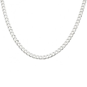 Lant barbati argint rodiat model cubanez 5 mm x 55 cm DiAmanti PancerkaC140-55cm-SL (Argint 925‰ 16,5 g.)